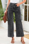 Patch Pocket Straight Leg Loose Fit Jeans